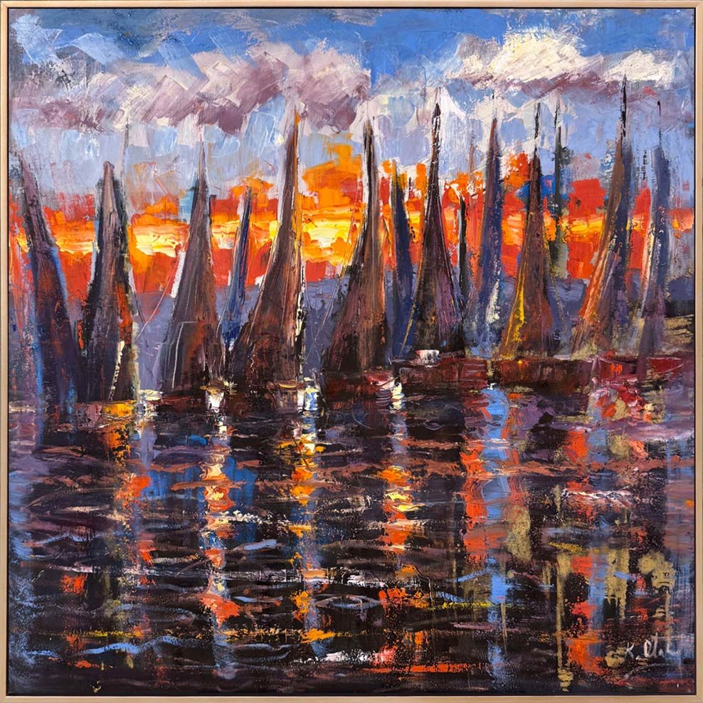 Alacakaranlık Yelkenleri Yağlı Boya Tablosu