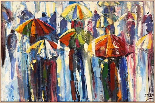 Yağmurun Renkleri Yağlı Boya Tablosu