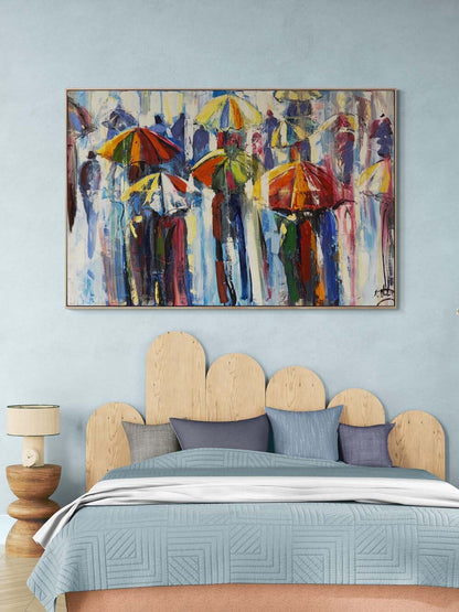 Yağmurun Renkleri Yağlı Boya Tablosu