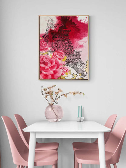 Paris'te Aşk Yağlı Boya Tablosu