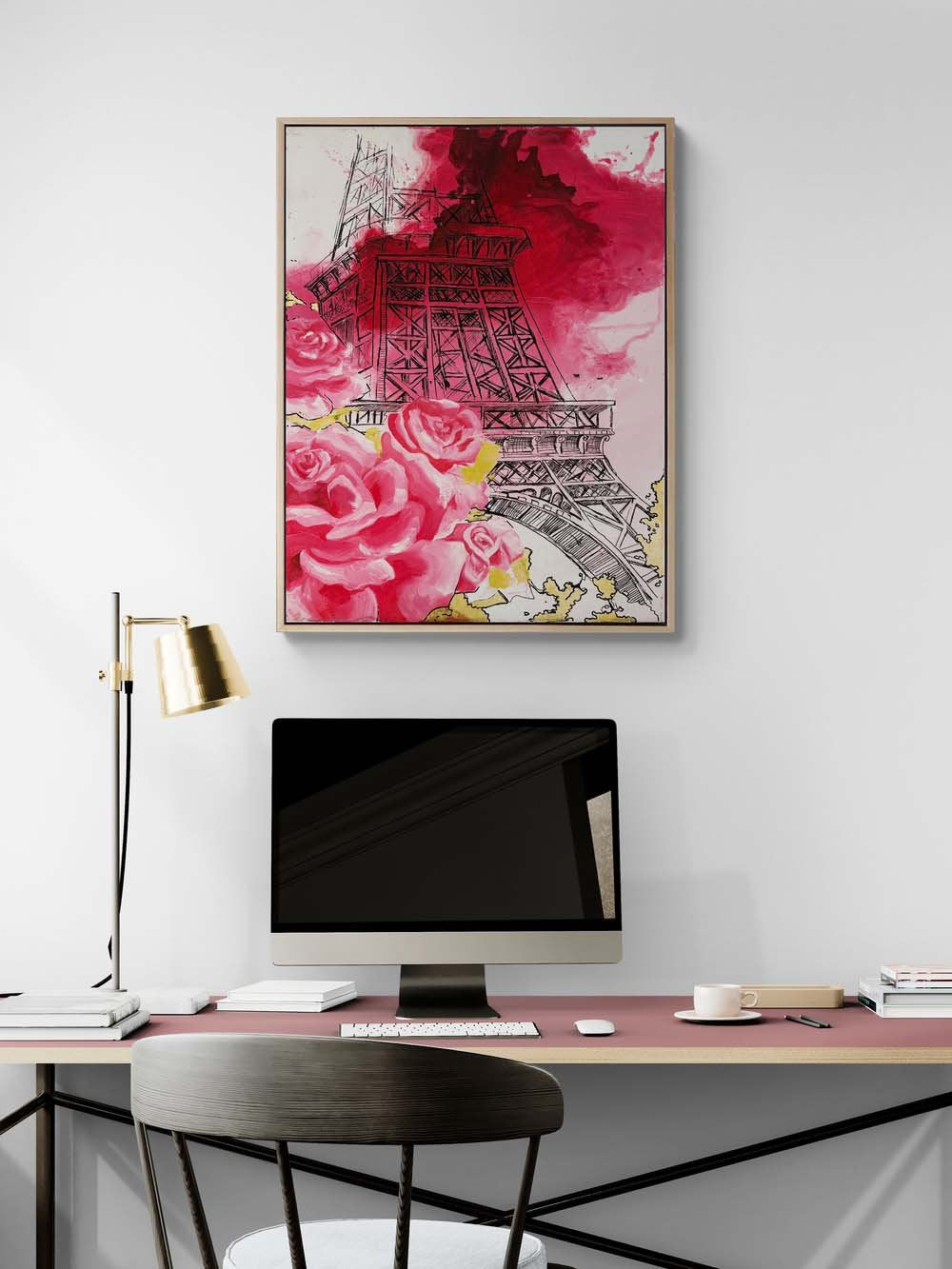 Paris'te Aşk Yağlı Boya Tablosu