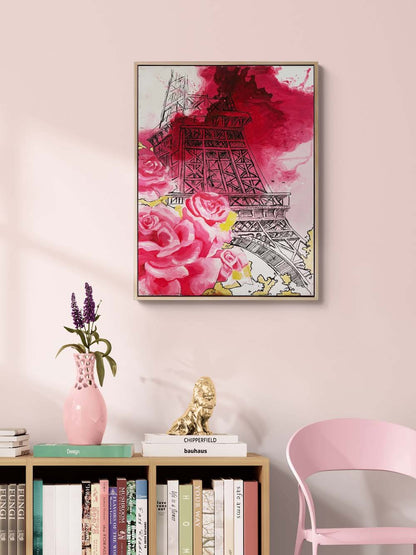 Paris'te Aşk Yağlı Boya Tablosu