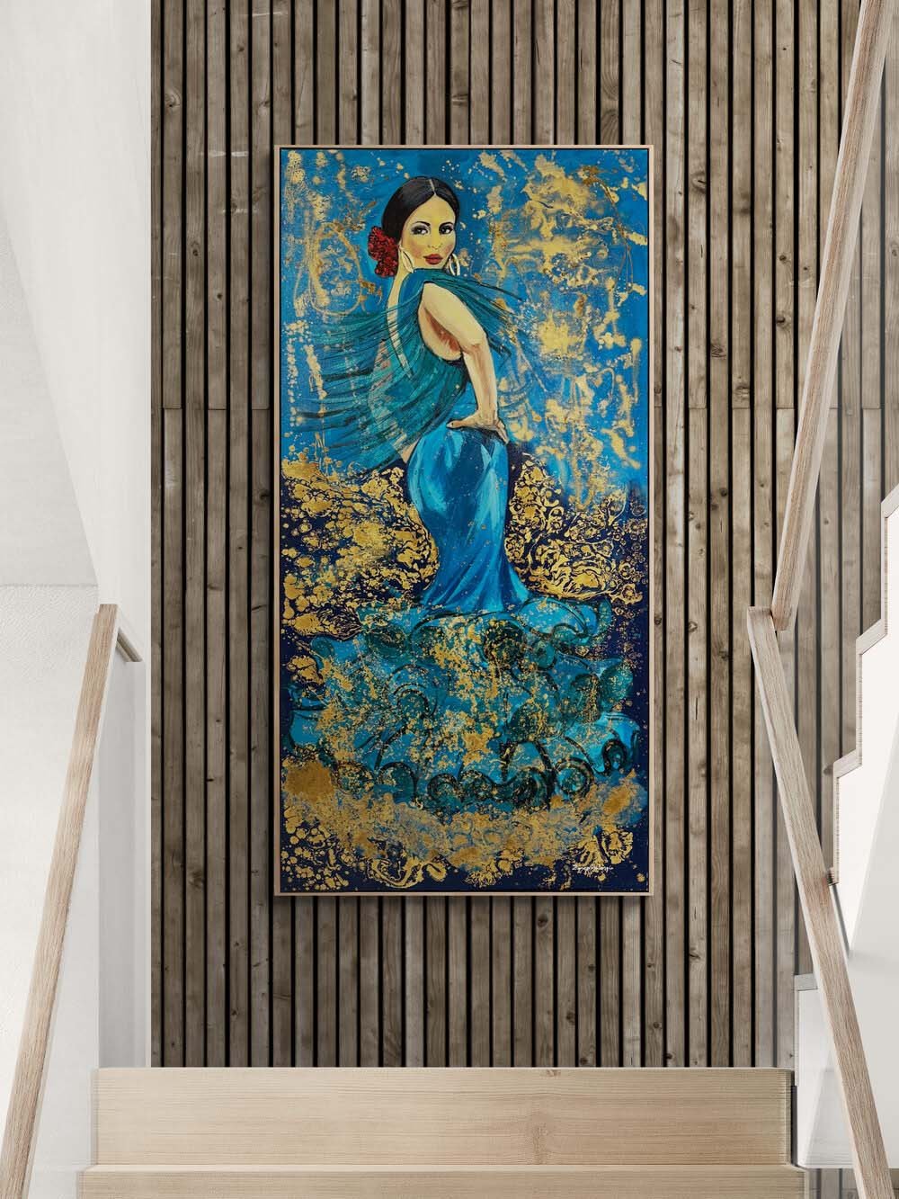 Flamenkonun Büyüsü Yağlı Boya Tablosu