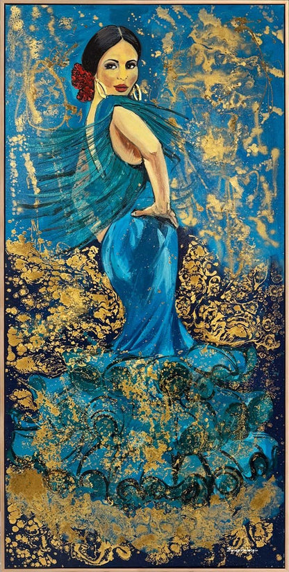 Flamenkonun Büyüsü Yağlı Boya Tablosu