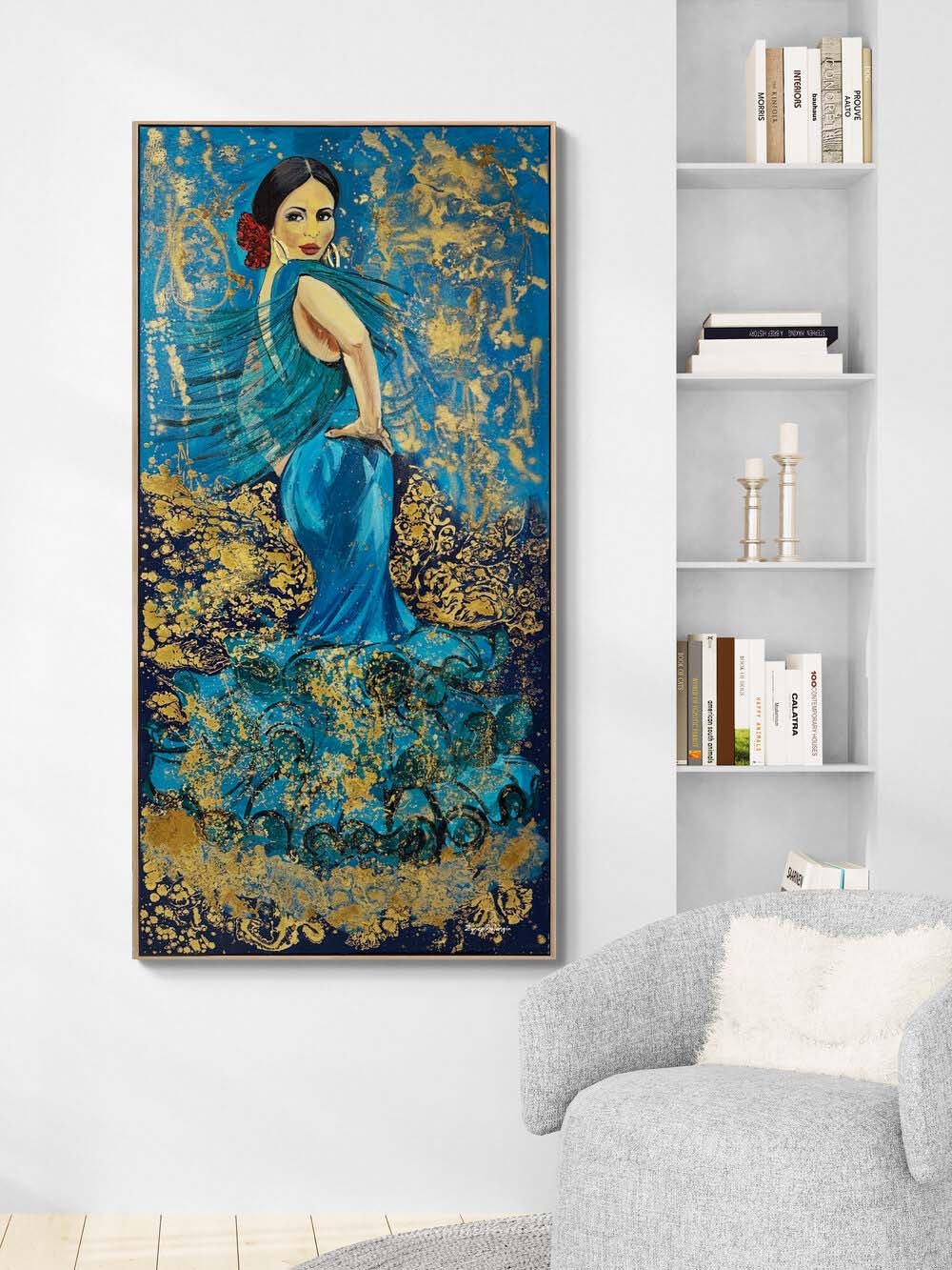 Flamenkonun Büyüsü Yağlı Boya Tablosu