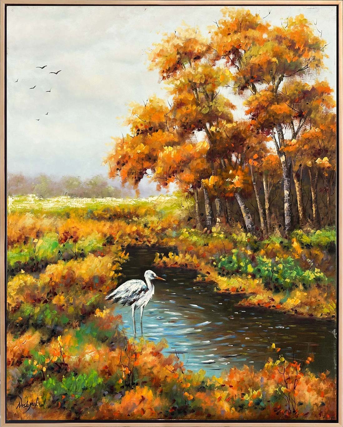 Doğanın Aynasında Yağlı Boya Tablosu