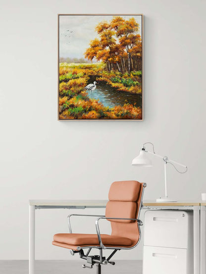 Doğanın Aynasında Yağlı Boya Tablosu