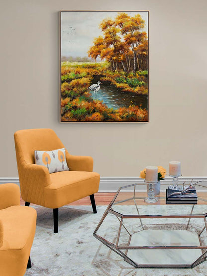 Doğanın Aynasında Yağlı Boya Tablosu