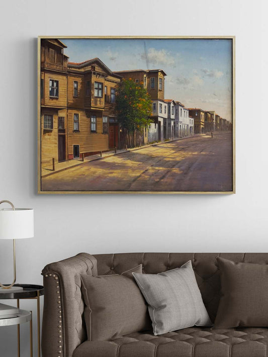 Geçmişle Boyanmış Yağlı Boya Tablosu