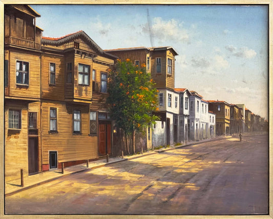 Geçmişle Boyanmış Yağlı Boya Tablosu