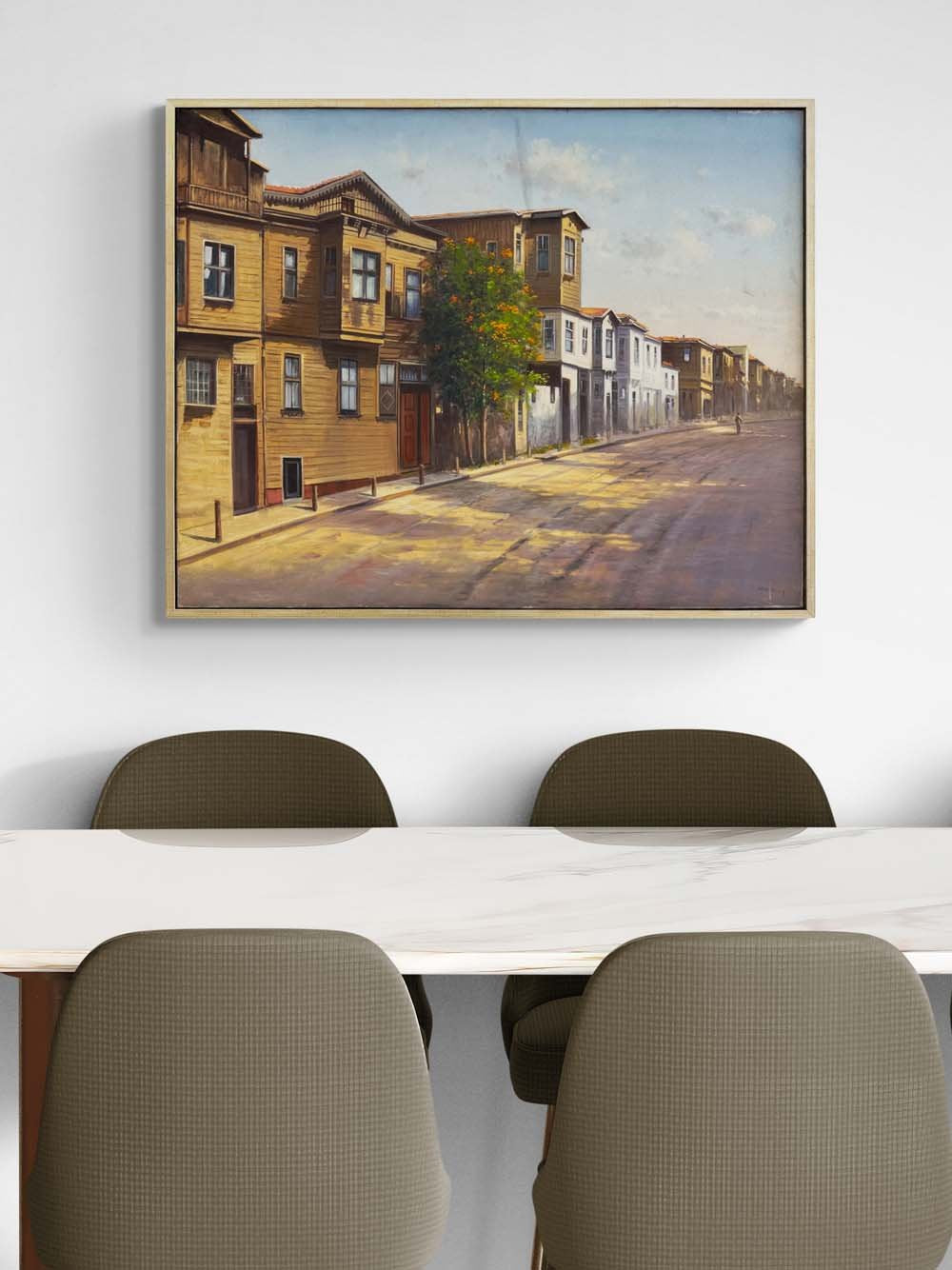 Geçmişle Boyanmış Yağlı Boya Tablosu