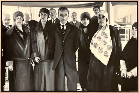 Mustafa Kemal Türk Kadın Birliği Üyeleriyle(1924) Yağlı Boya Tablosu