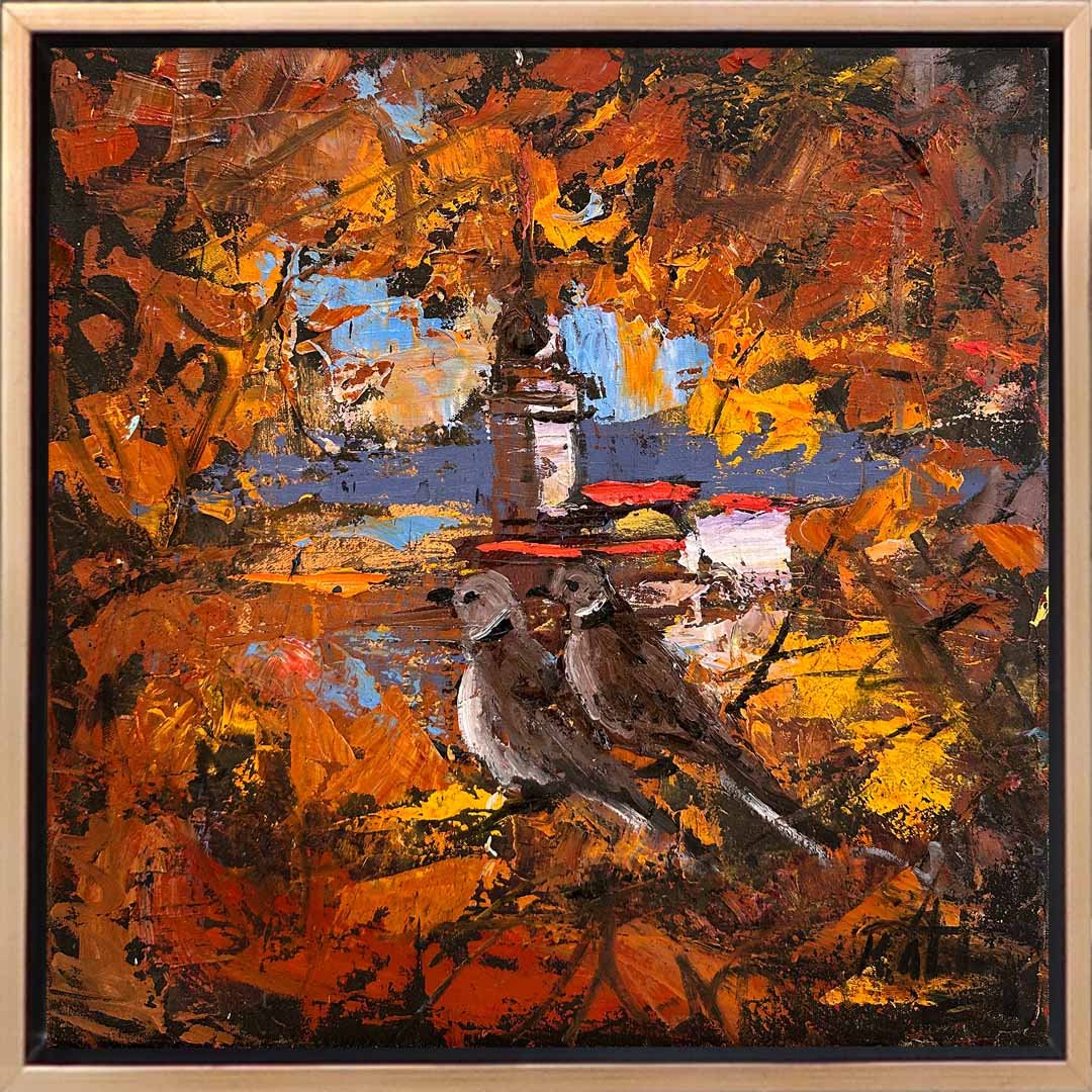 Kuşların Gözünden İstanbul Yağlı Boya Tablosu