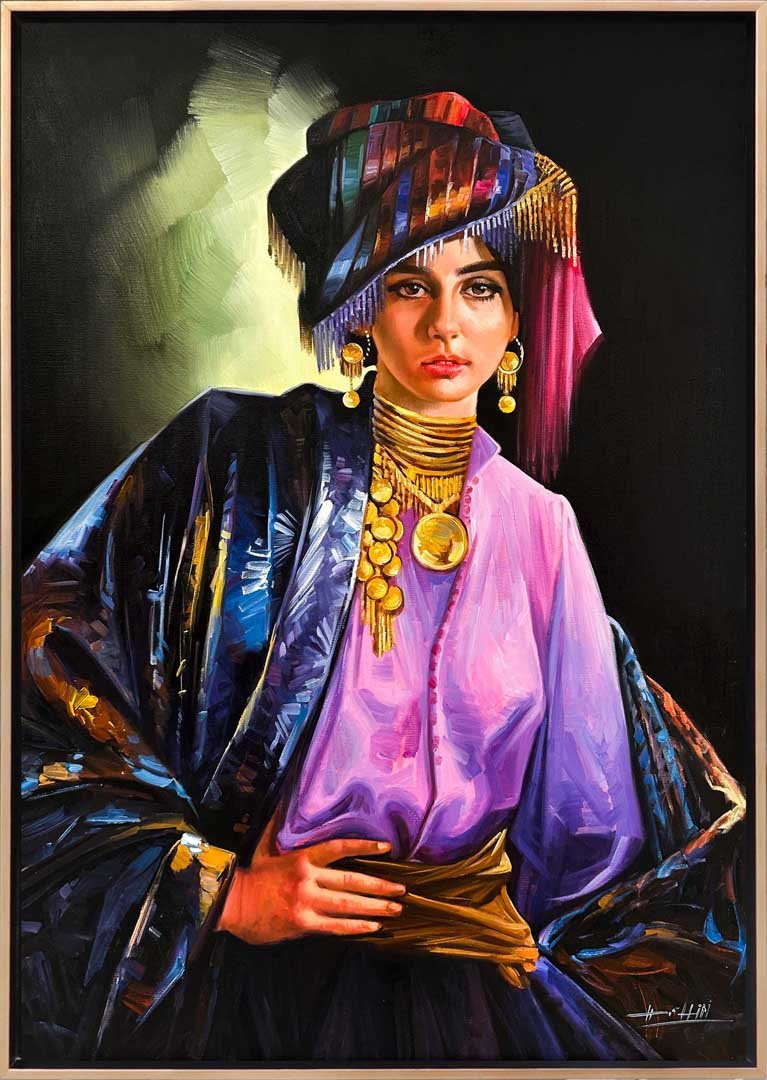 Acem Kızı Yağlı Boya Tablosu