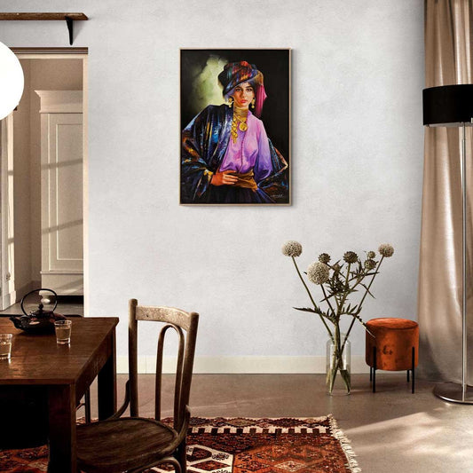 Acem Kızı Yağlı Boya Tablosu