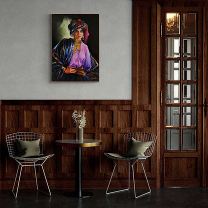 Acem Kızı Yağlı Boya Tablosu