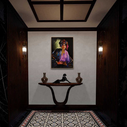 Acem Kızı Yağlı Boya Tablosu