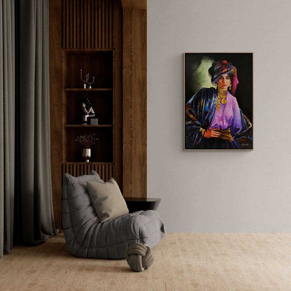 Acem Kızı Yağlı Boya Tablosu