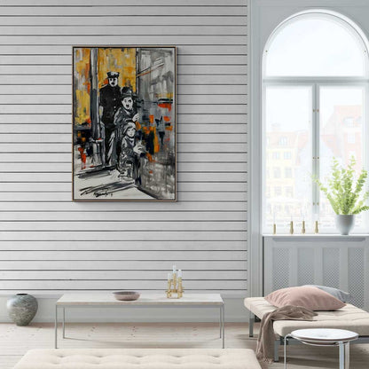 Yüzlerin Hikayesi Yağlı Boya Tablosu