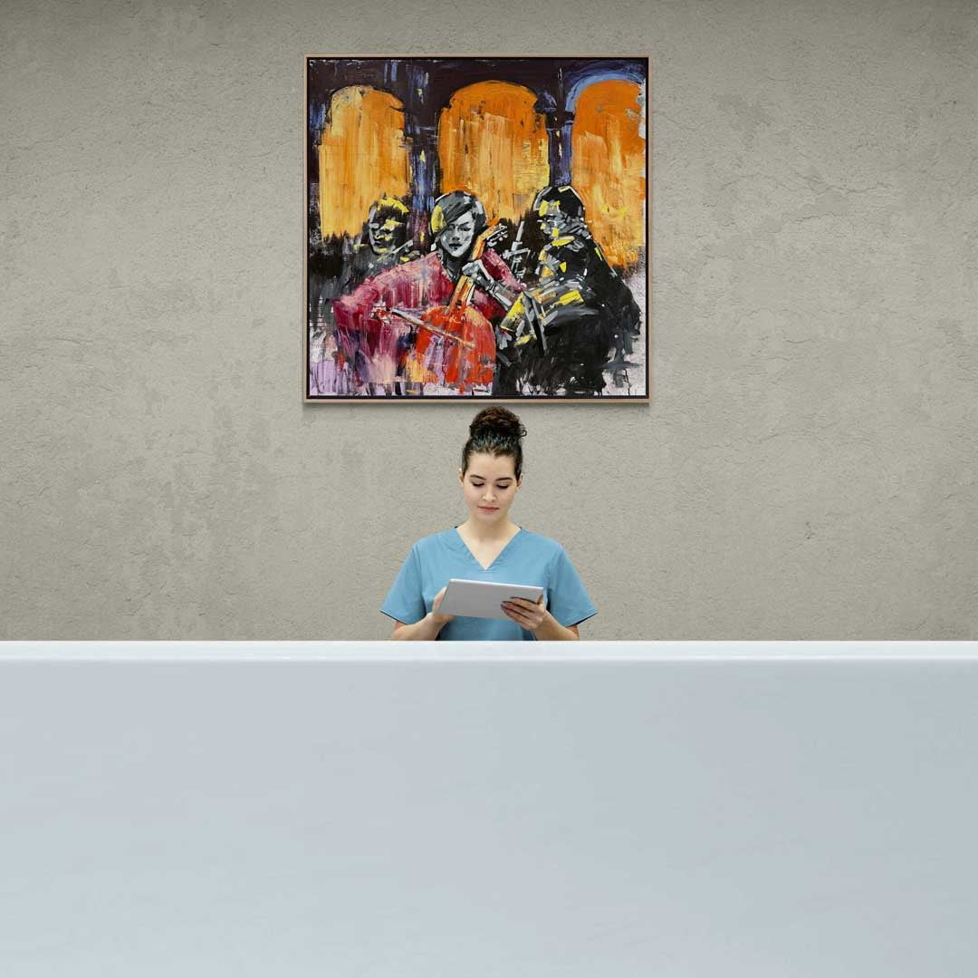 Anlatılmayan Hikaye Yağlı Boya Tablosu