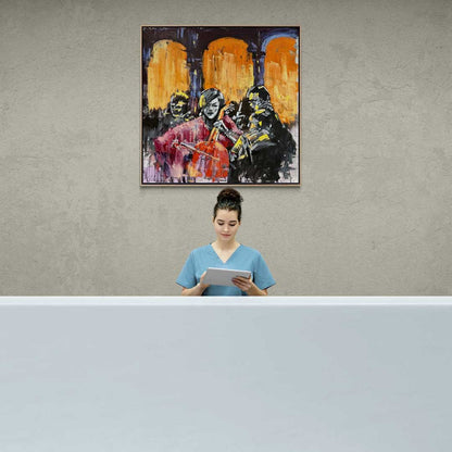 Anlatılmayan Hikaye Yağlı Boya Tablosu