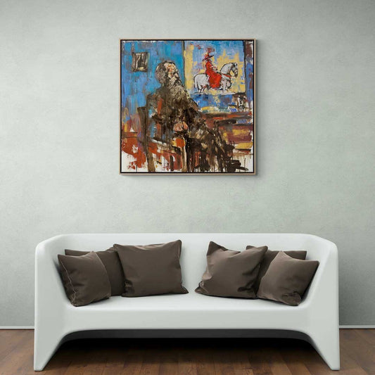 Hüzünlü Gölgeler Yağlı Boya Tablosu