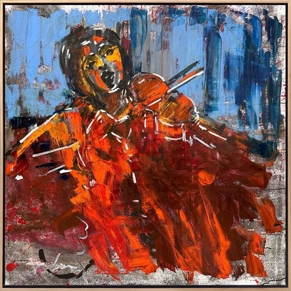 Notalarla Dans Edenler Yağlı Boya Tablosu