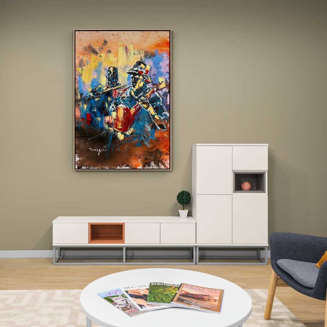 İnsanın Ezgisi Yağlı Boya Tablosu