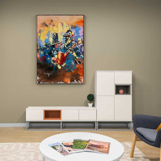 İnsanın Ezgisi Yağlı Boya Tablosu