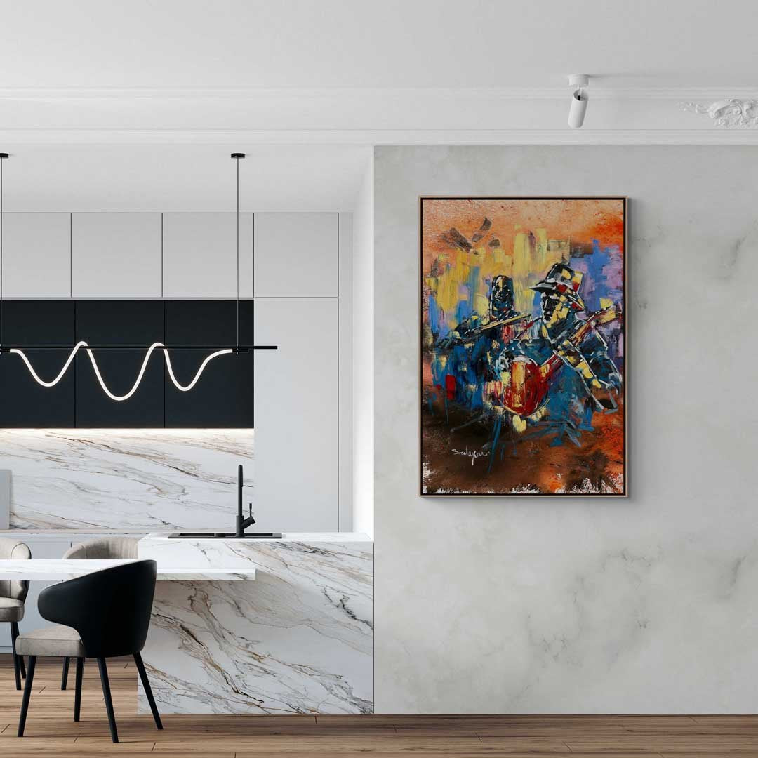 İnsanın Ezgisi Yağlı Boya Tablosu