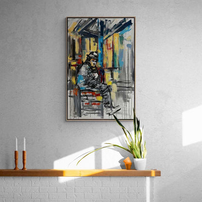 Charlie Chaplin'in İfadesi Yağlı Boya Tablosu