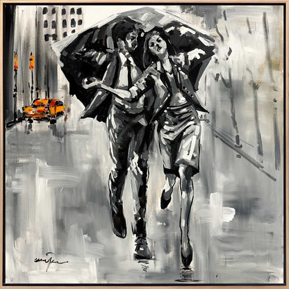 Sevgililer Arasında Yağlı Boya Tablosu