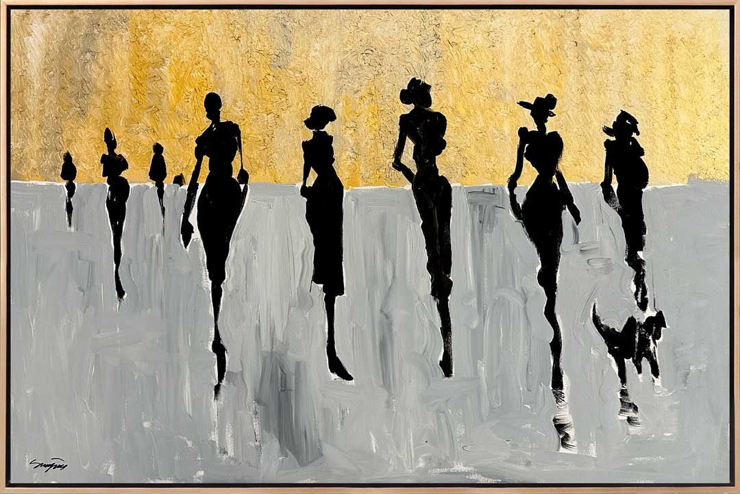 Ayak İzleri Yağlı Boya Tablosu