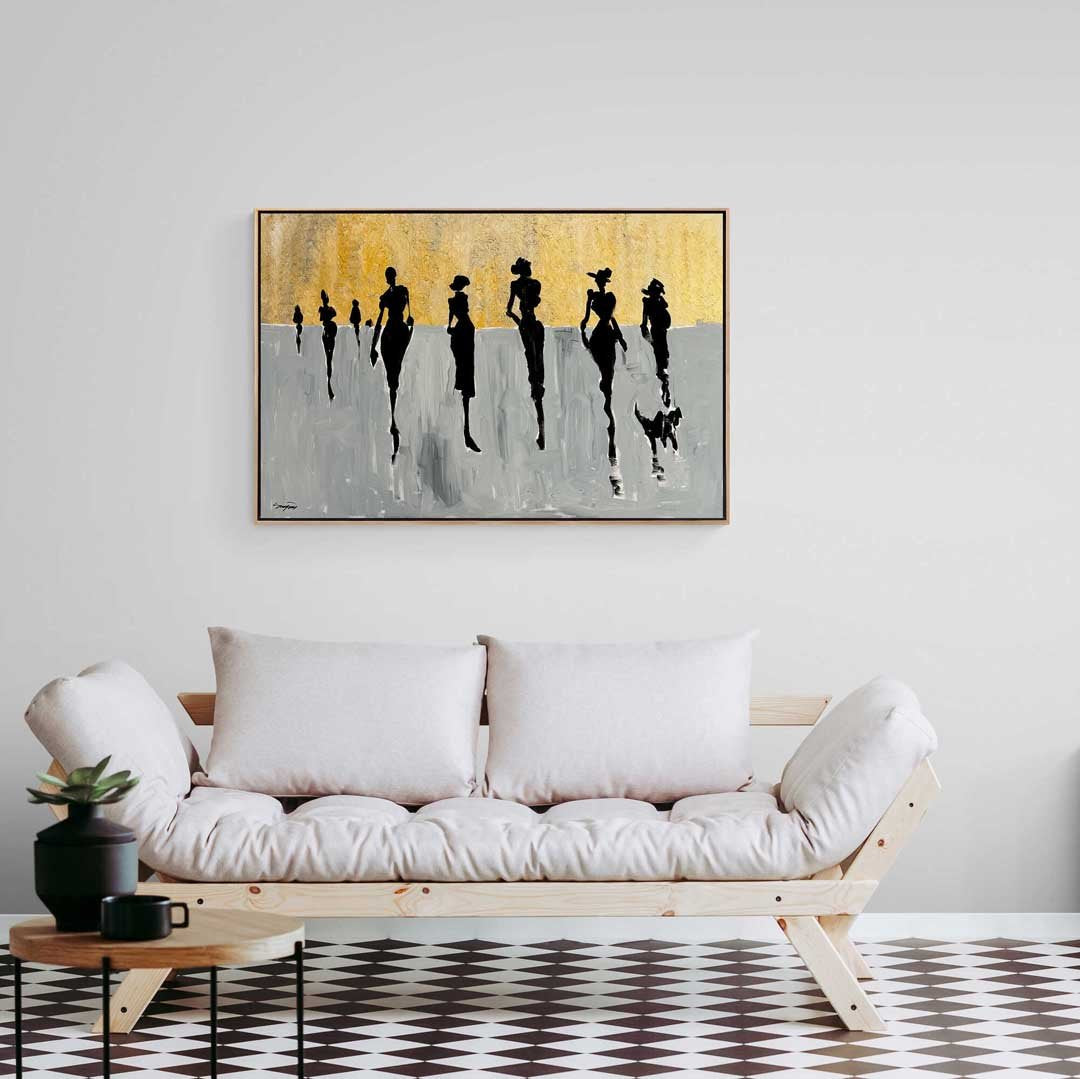 Ayak İzleri Yağlı Boya Tablosu