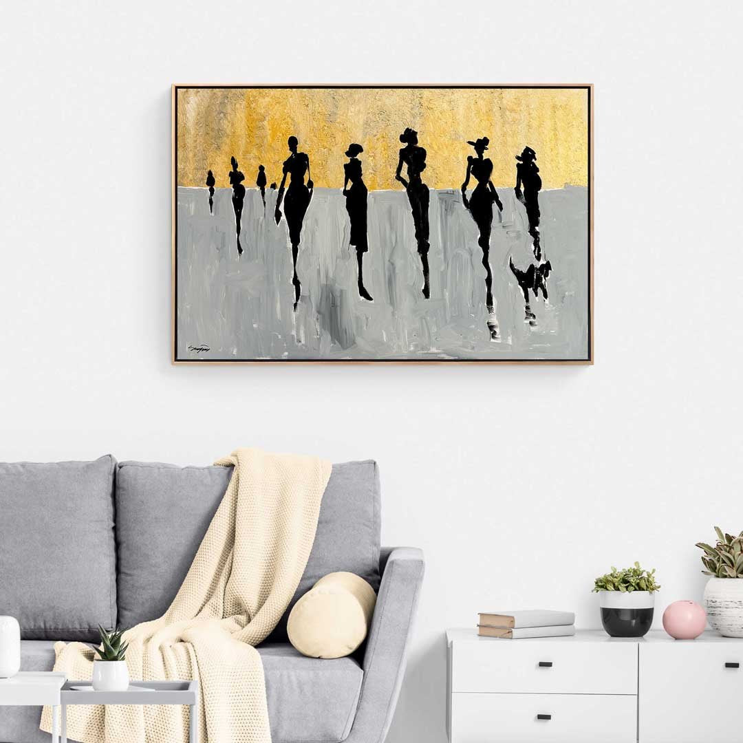 Ayak İzleri Yağlı Boya Tablosu