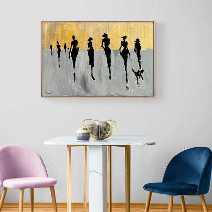 Ayak İzleri Yağlı Boya Tablosu