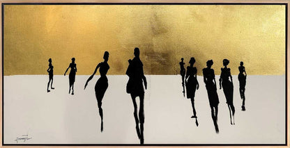 Sokakta Yalnız İnsanlar Yağlı Boya Tablosu