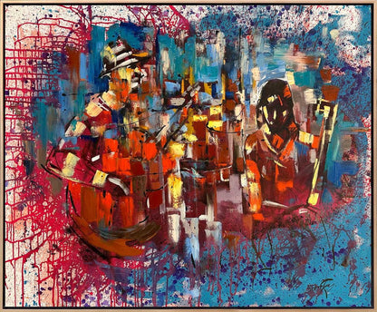 Müzik Dersi Yağlı Boya Tablosu