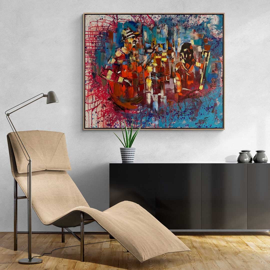 Müzik Dersi Yağlı Boya Tablosu