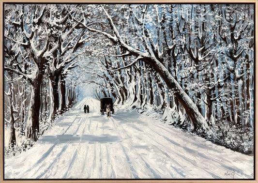 Beyaz Kar Yağlı Boya Tablosu