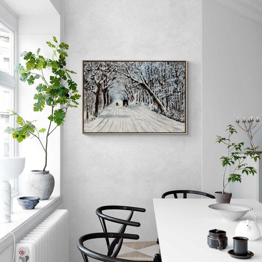 Beyaz Kar Yağlı Boya Tablosu