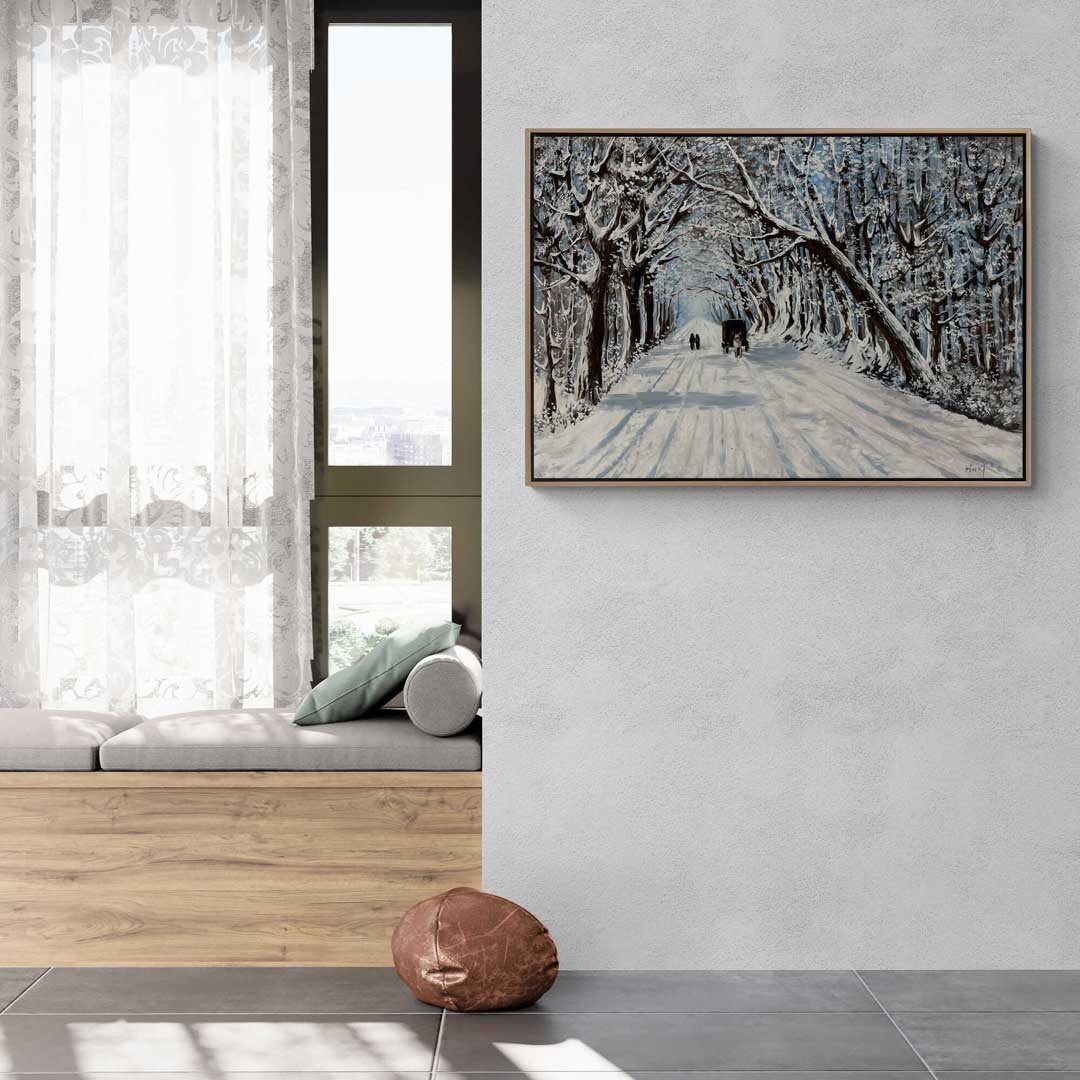 Beyaz Kar Yağlı Boya Tablosu