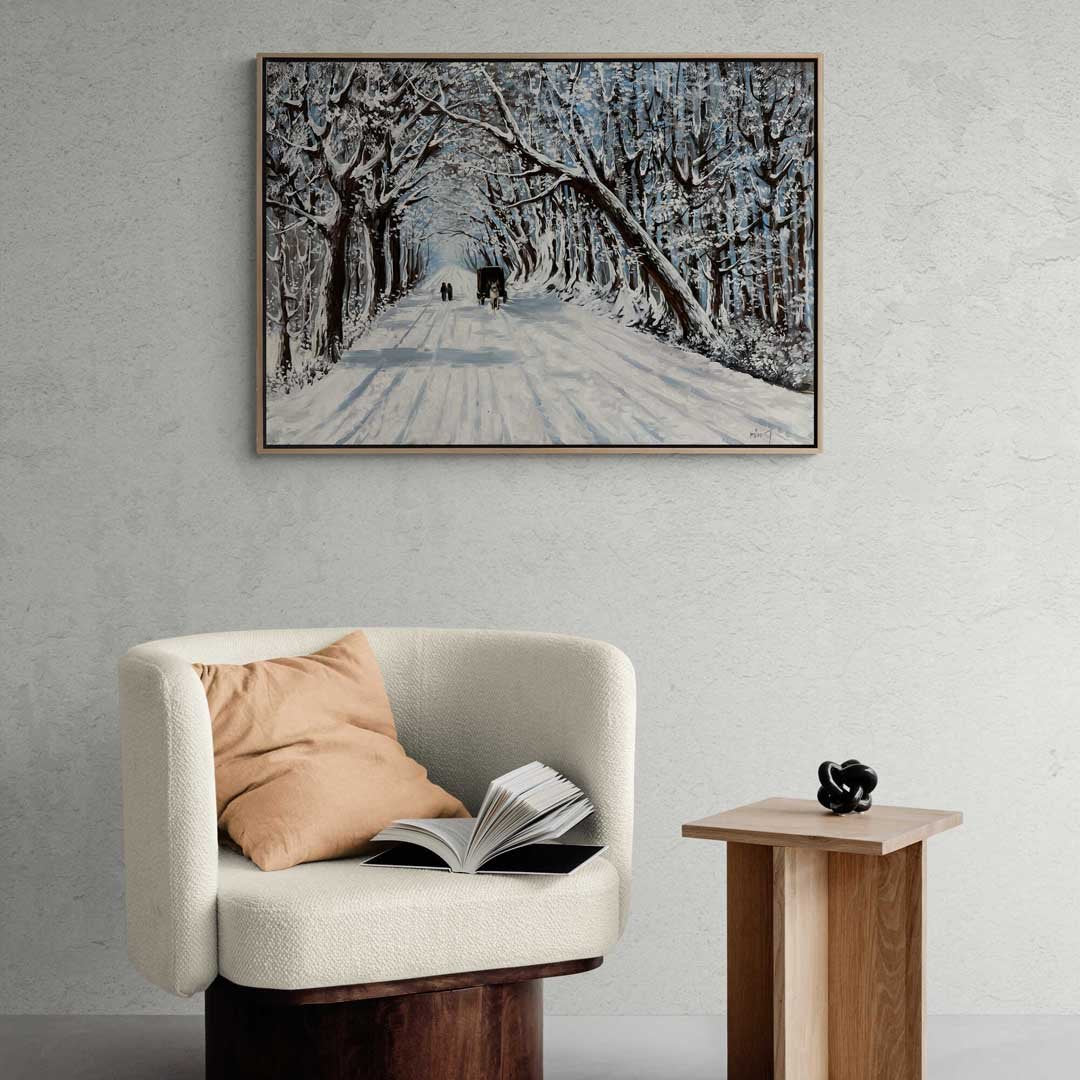 Beyaz Kar Yağlı Boya Tablosu