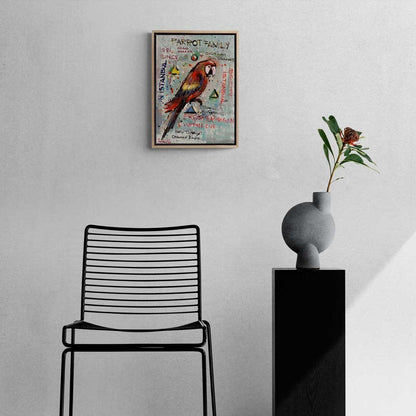 Parrot Family Yağlı Boya Tablosu