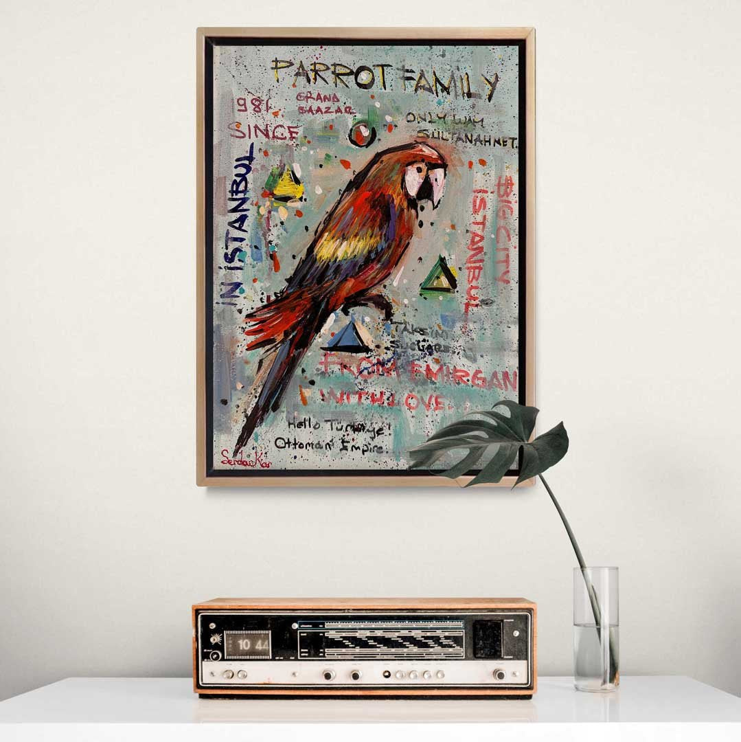 Parrot Family Yağlı Boya Tablosu