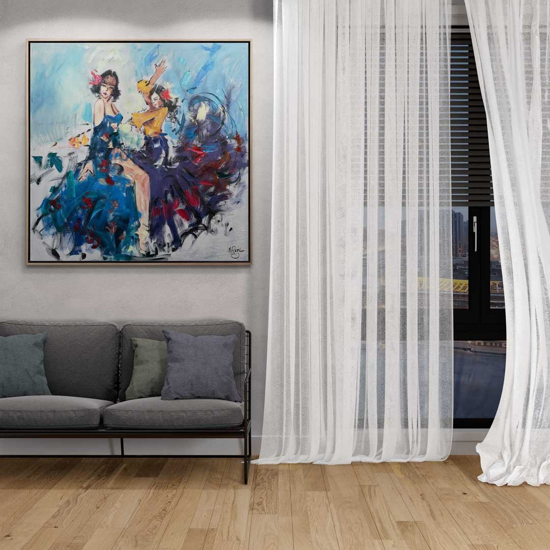 Dansın Renkleri Yağlı Boya Tablosu