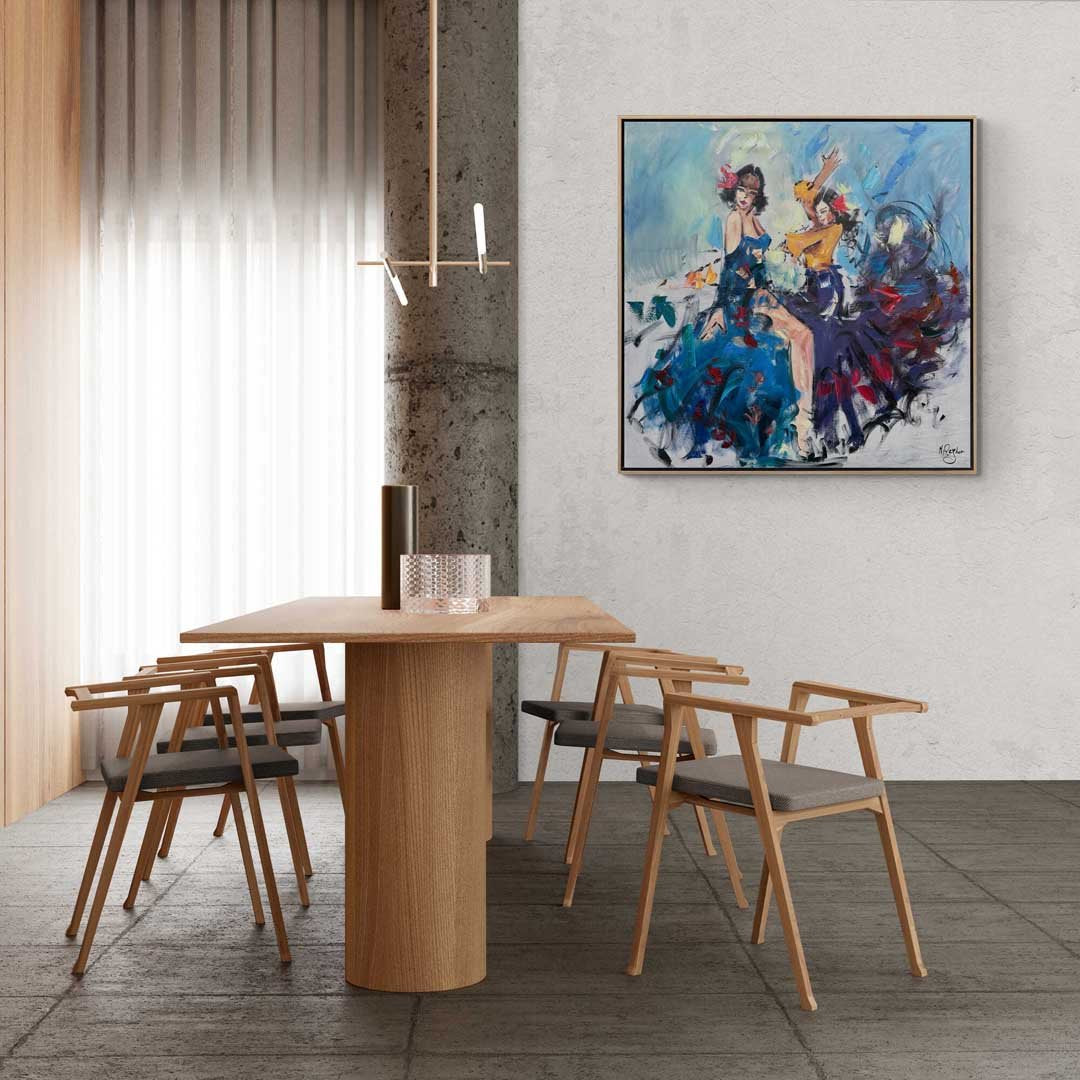 Dansın Renkleri Yağlı Boya Tablosu