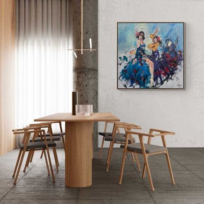 Dansın Renkleri Yağlı Boya Tablosu