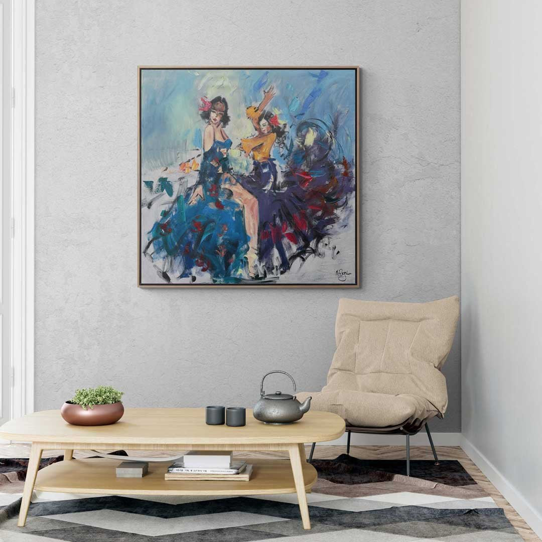 Dansın Renkleri Yağlı Boya Tablosu