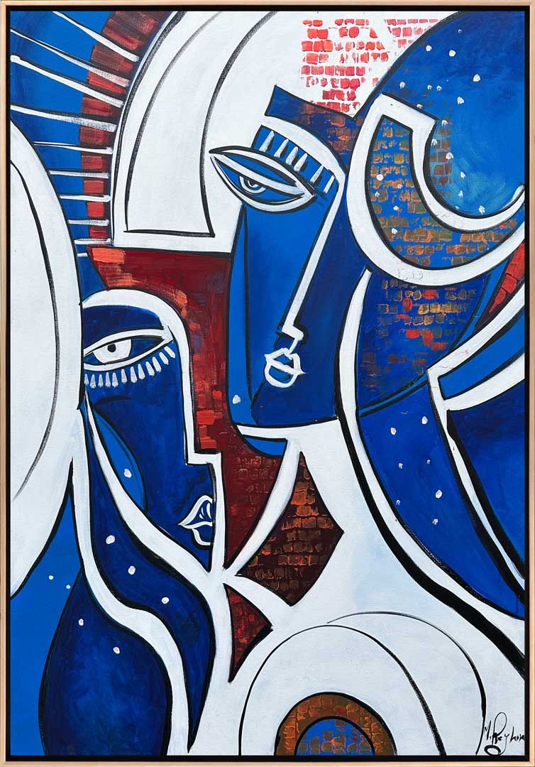 Maskeli Yüzler Yağlı Boya Tablosu